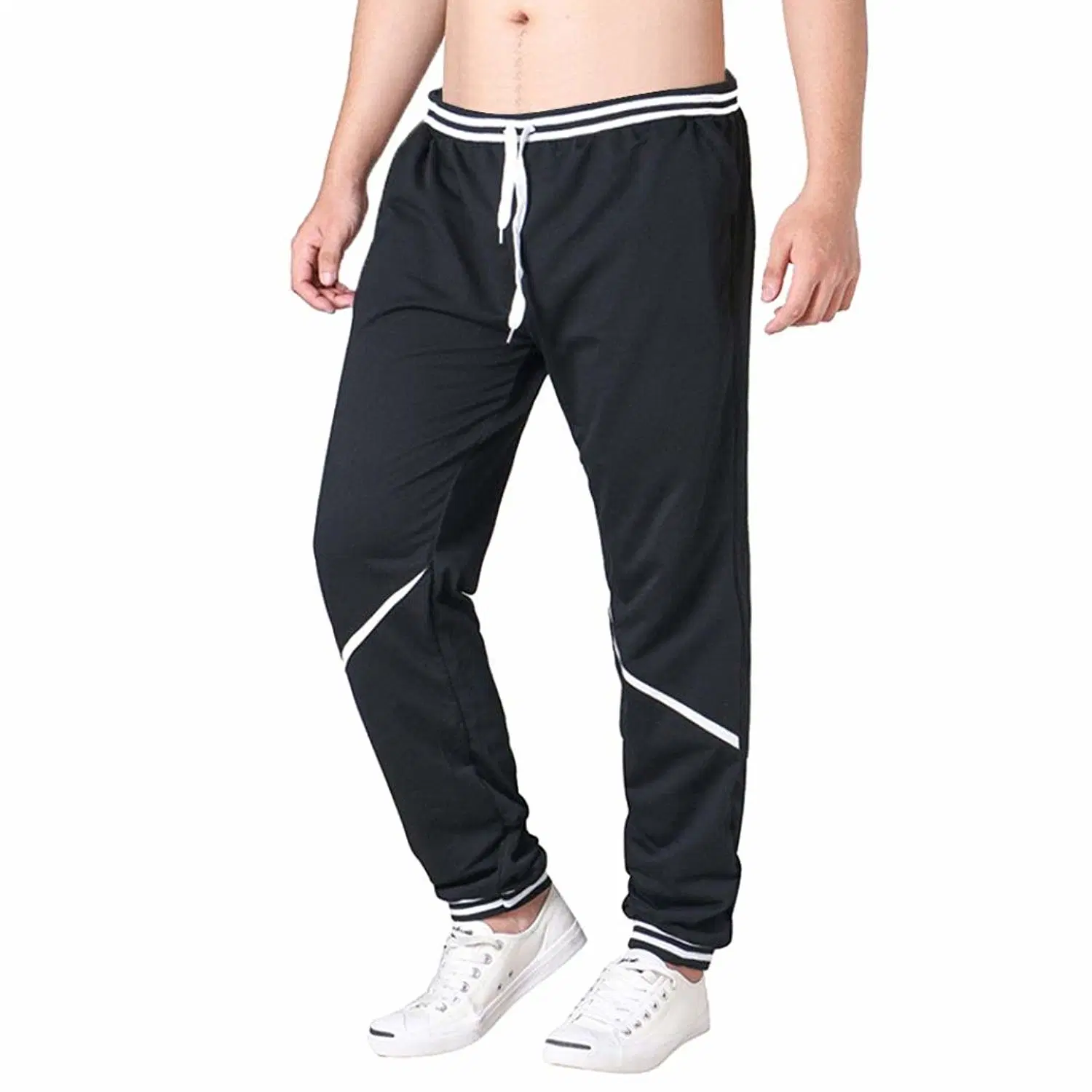 Nova moda casual Desporto soltos Prensa para Calças com cintura elástica Sport Pants, Yoga Pants