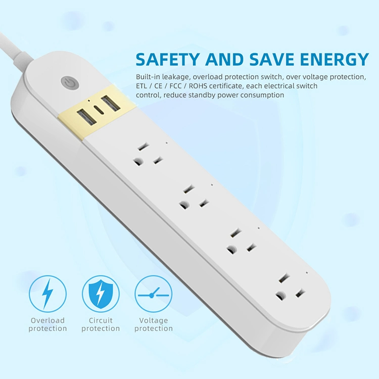 Aemrican Socket Smart Power Strip