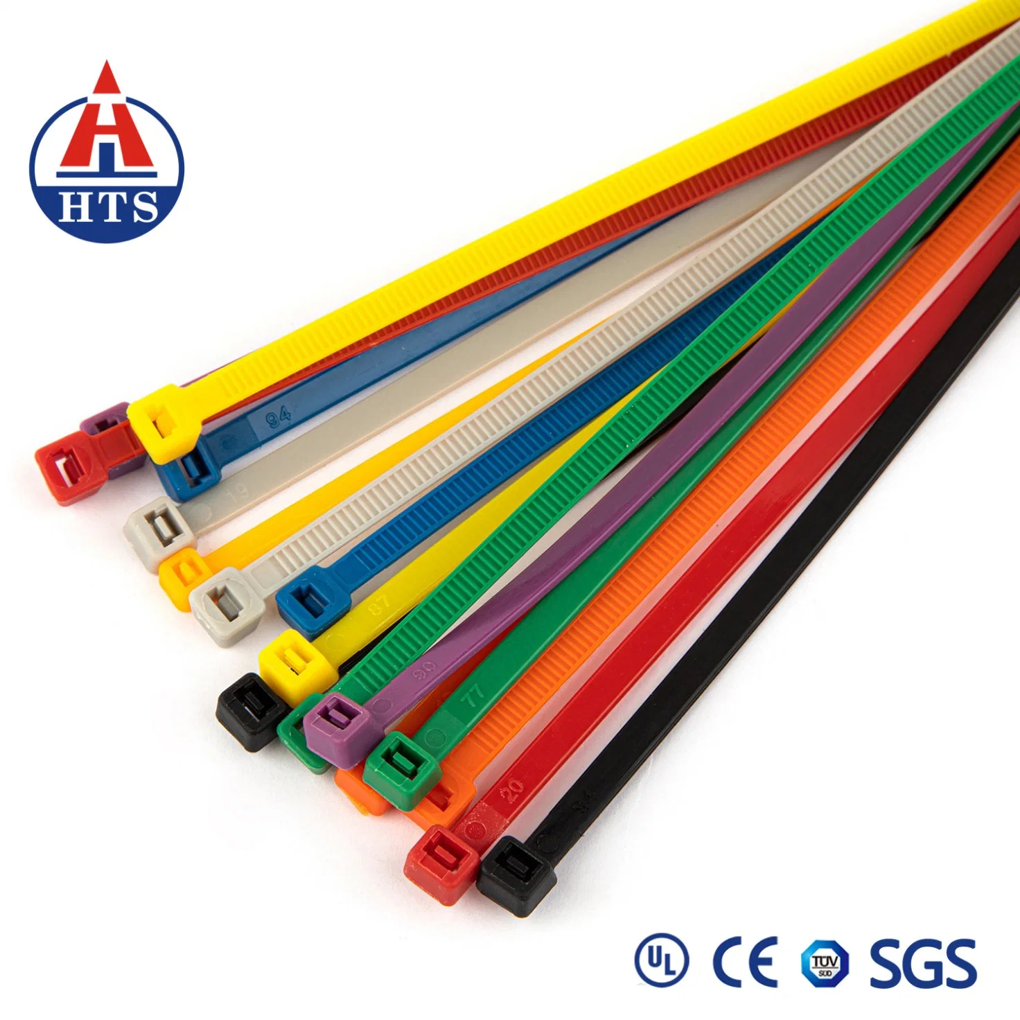 Selbstverriegelender Kabelbinder aus UV-Kunststoff-Nylon PA66, Kabeldraht-Reißverschluss Krawatte