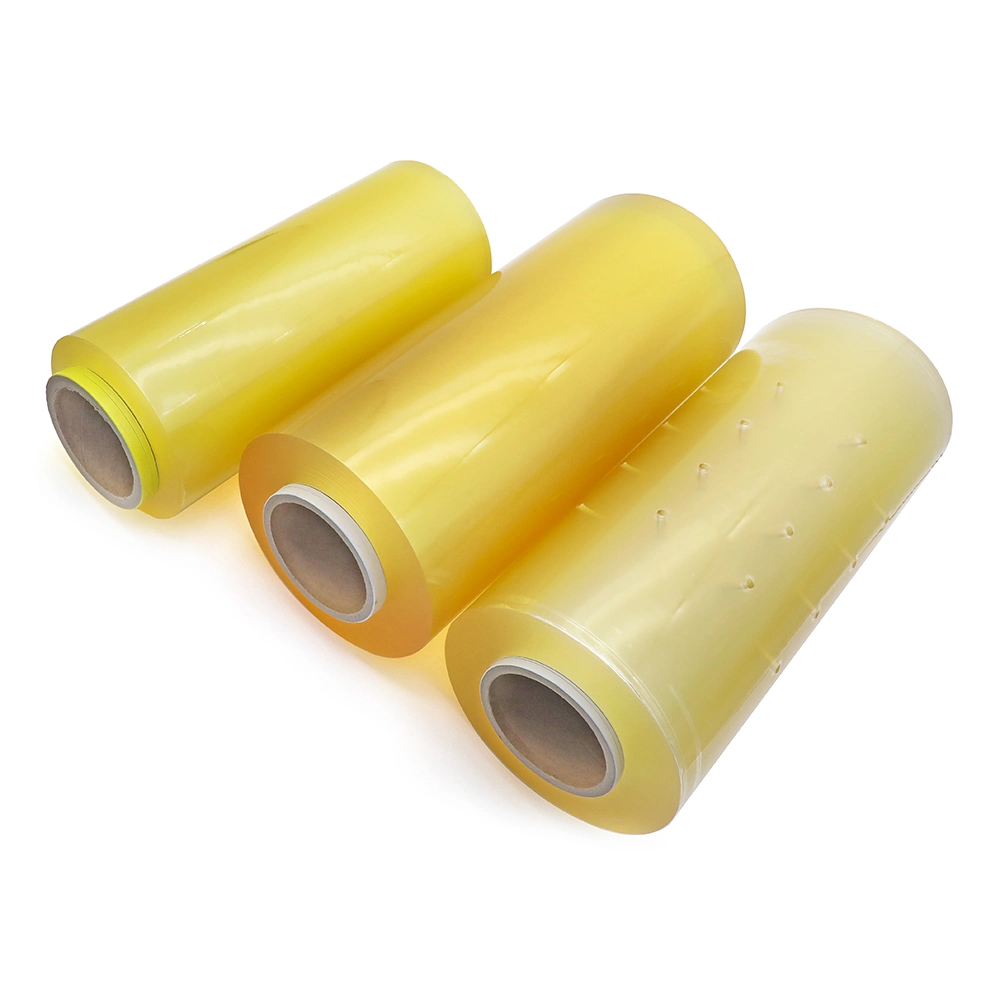 Custom Logo Stretch Film High quality/High cost performance  PVC Wrap Cling Film for Food Packaging Remain Food Fresh