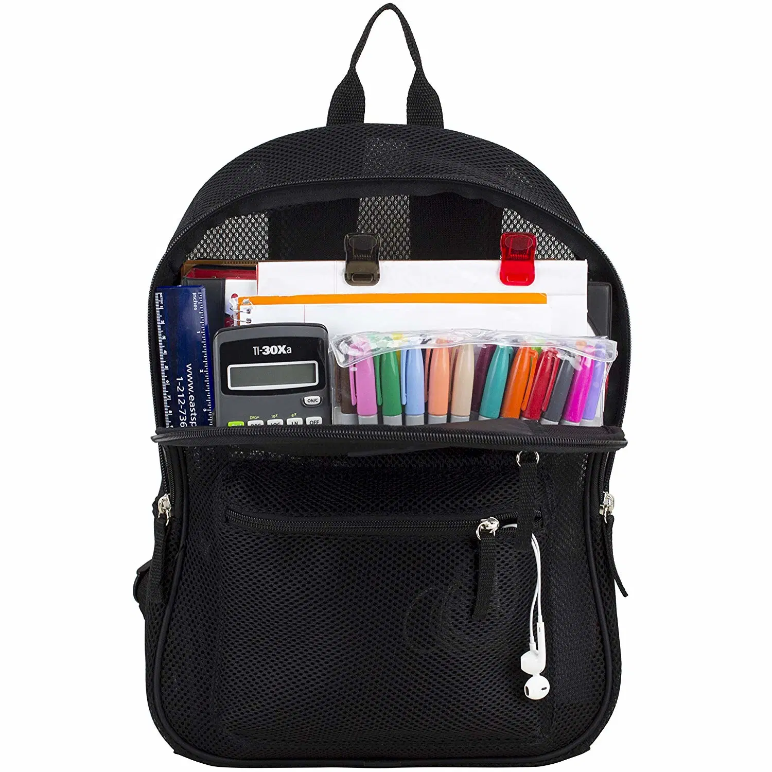 Semi Transparent Soft Comfortable Mesh Backpack with Padded Shoulder Straps