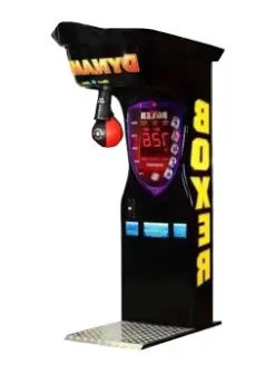 2023 مصنع تكلفة العملة عملة التشغيل الكعبة الالكترونية الملاكمة آلة لعبة كبيرة لكمة الملاكمة للبيع