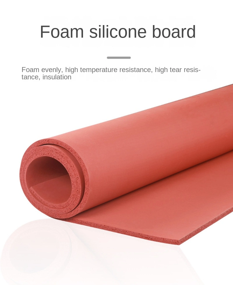 High Temperature and Density Silicone Rubber Foam Sheet in Rolls