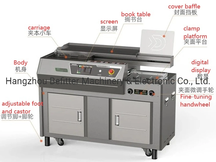 GB-80 Intelligent Automatic Hot Glue Book Binder with Frequency Control