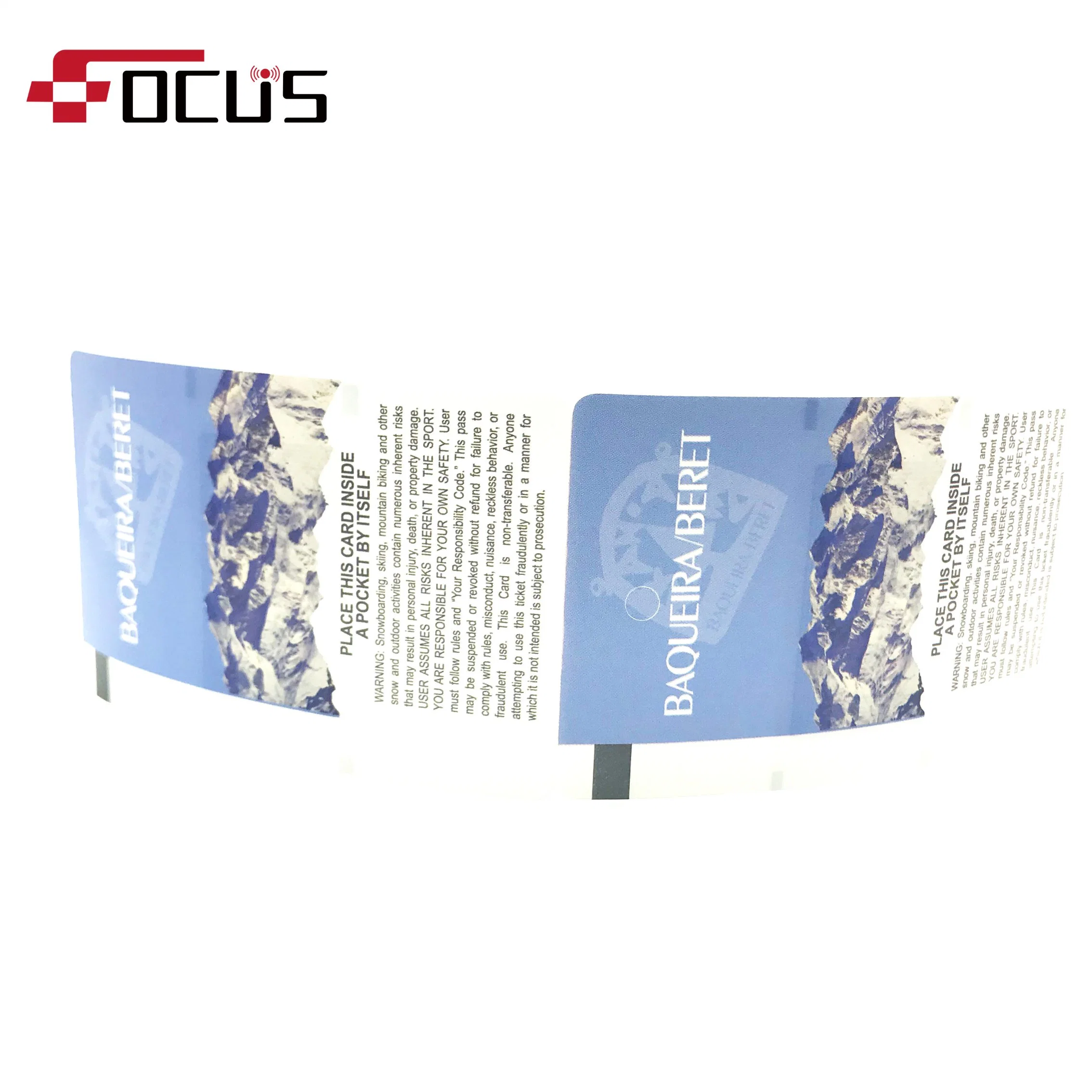 RFID NFC ID IC13.56MHz Chip Paper Card for Park E-Ticket and Amusement