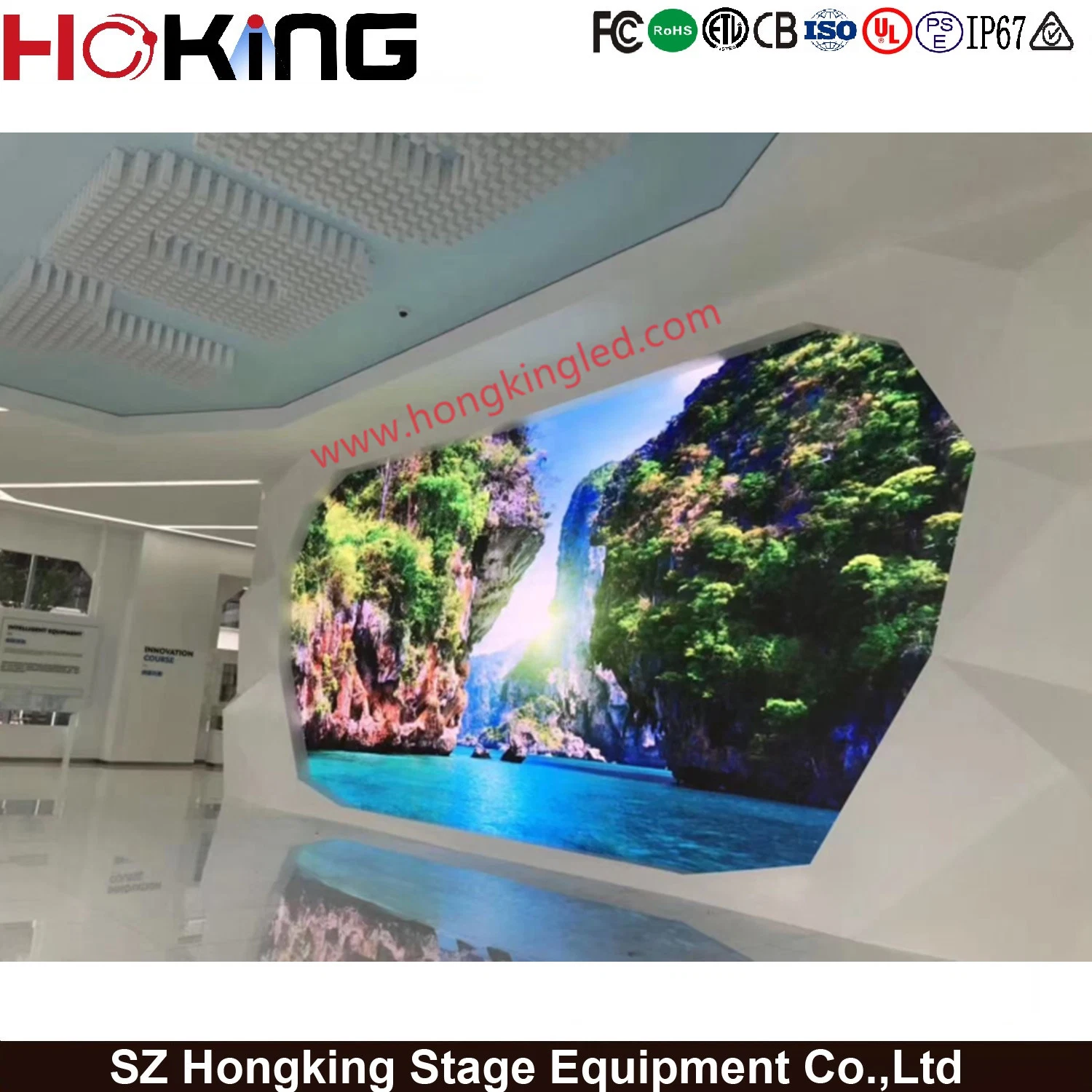 Hotel Equipment Indoor P5 for Far View Distance LED Billboard