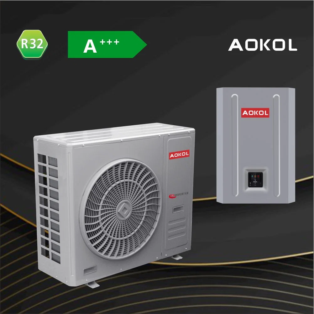 8kw -35c Low Temp. Air to Water Heat Pump, Air Source Split DC Inverter WiFi Controll Heat Pump, Floor Heating Central Air Conditioning