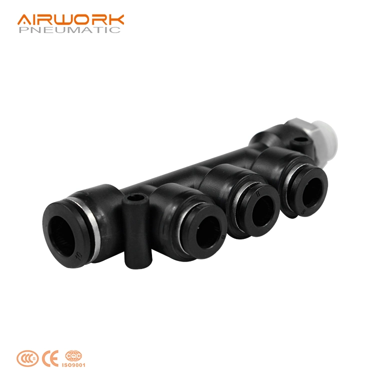 Pkd Five Way Od 6mm Connector China High quality/High cost performance  Pneumatic Fitting 4 6 8 10 12 mm for Pipe Connect