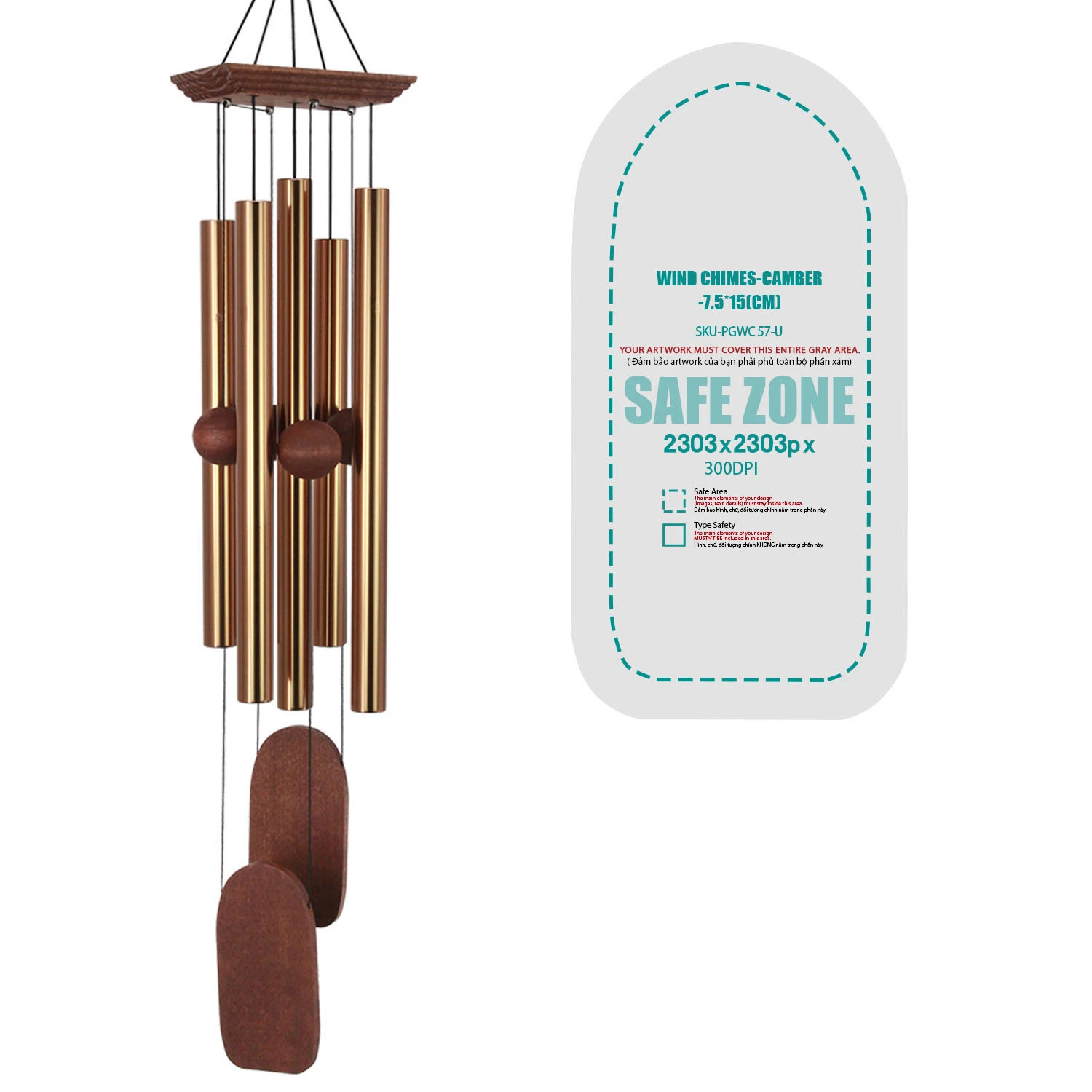 for The Bereavement Gift 36/48 Inch, 5 Tubes, Bronze Memorial Wind Chimes