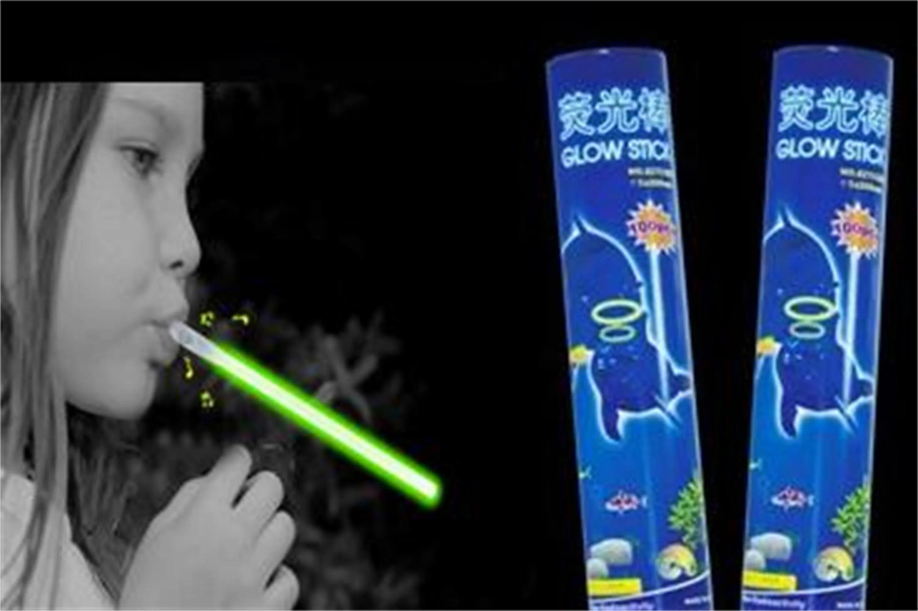 100 PCS Tube Glow Whistle