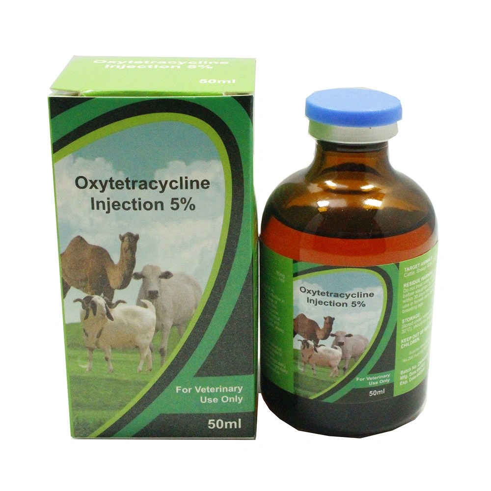 Oxytetracycline Injection Veterinary Medicine 5% 50ml with GMP