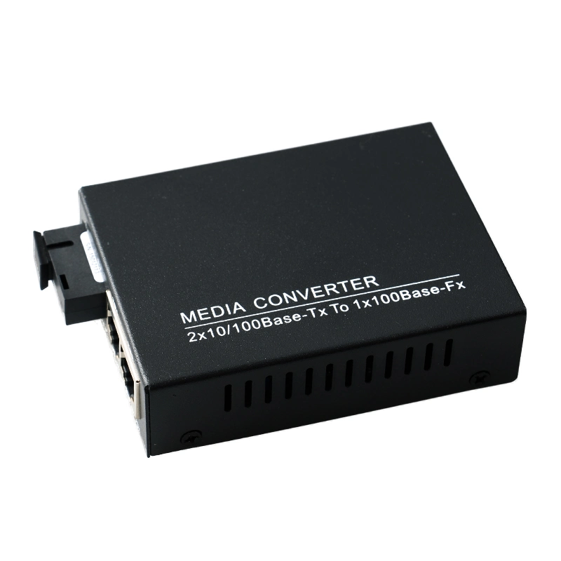 10/100Mbps Fiber Media Converter with 2 RJ45 Ports (MC0102F)