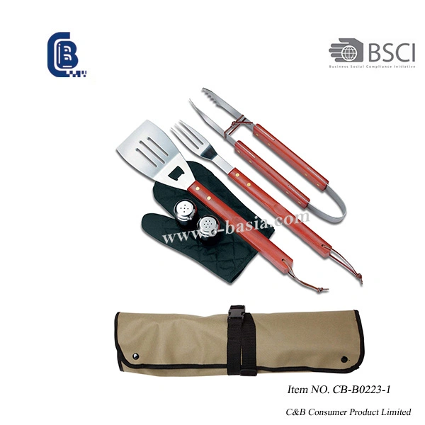 2PCS BBQ Grilling Tool Set, 430 Stainless Steel Barbecue Accessories Set