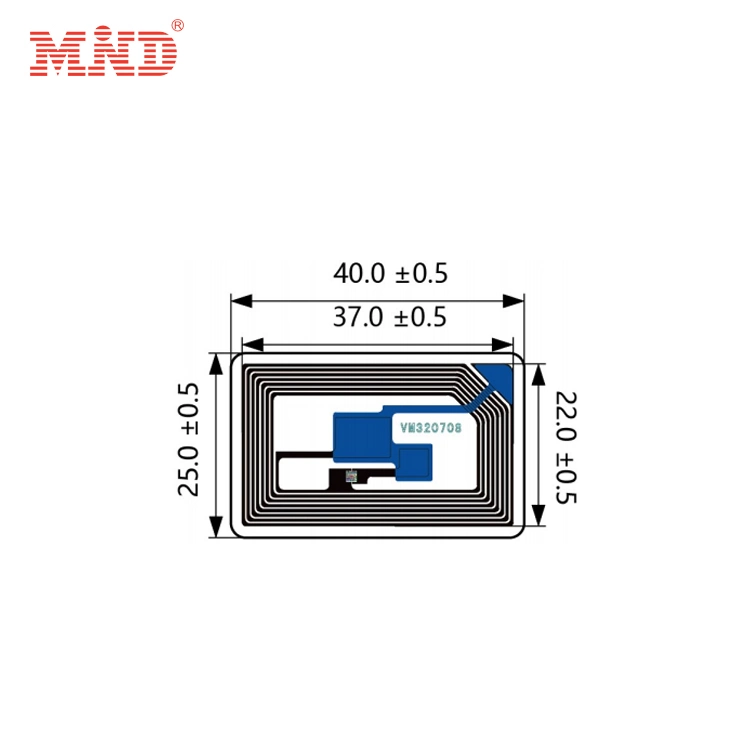 Passive Hf Fudan FM1108 Chip Coated Paper Smart Label