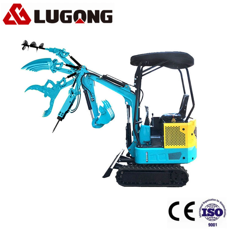 China Mini Bagger 0,8/1,0/1,5/1,8/2,0ton Mini Digger Bagger mit Gummibahn Euro 5 Mini-Bagger