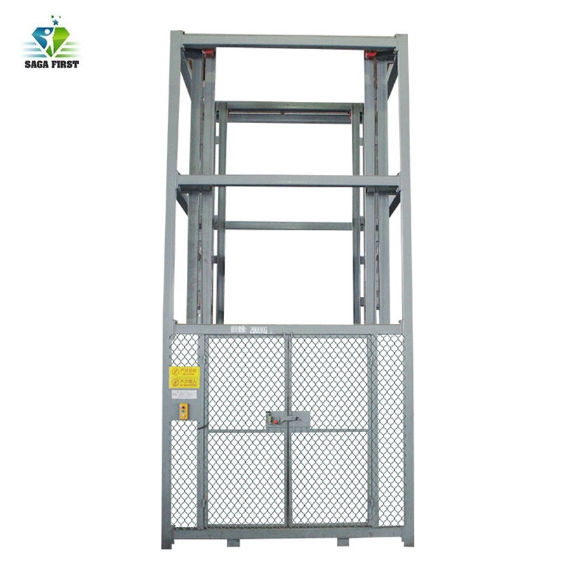 High Speed Vertical Industrial Guide Rail Cargo Lift Freight Elevator