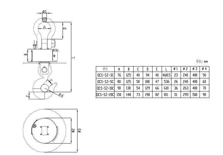 Wireless Digital Crane Scales Sz-Kp