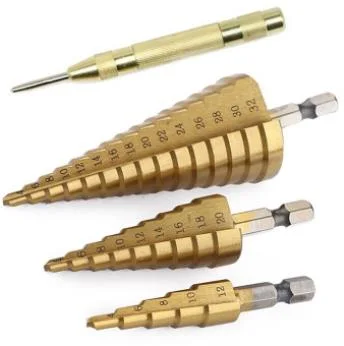 4-12mm HSS Steel Step Cone Drill Titanium Bit