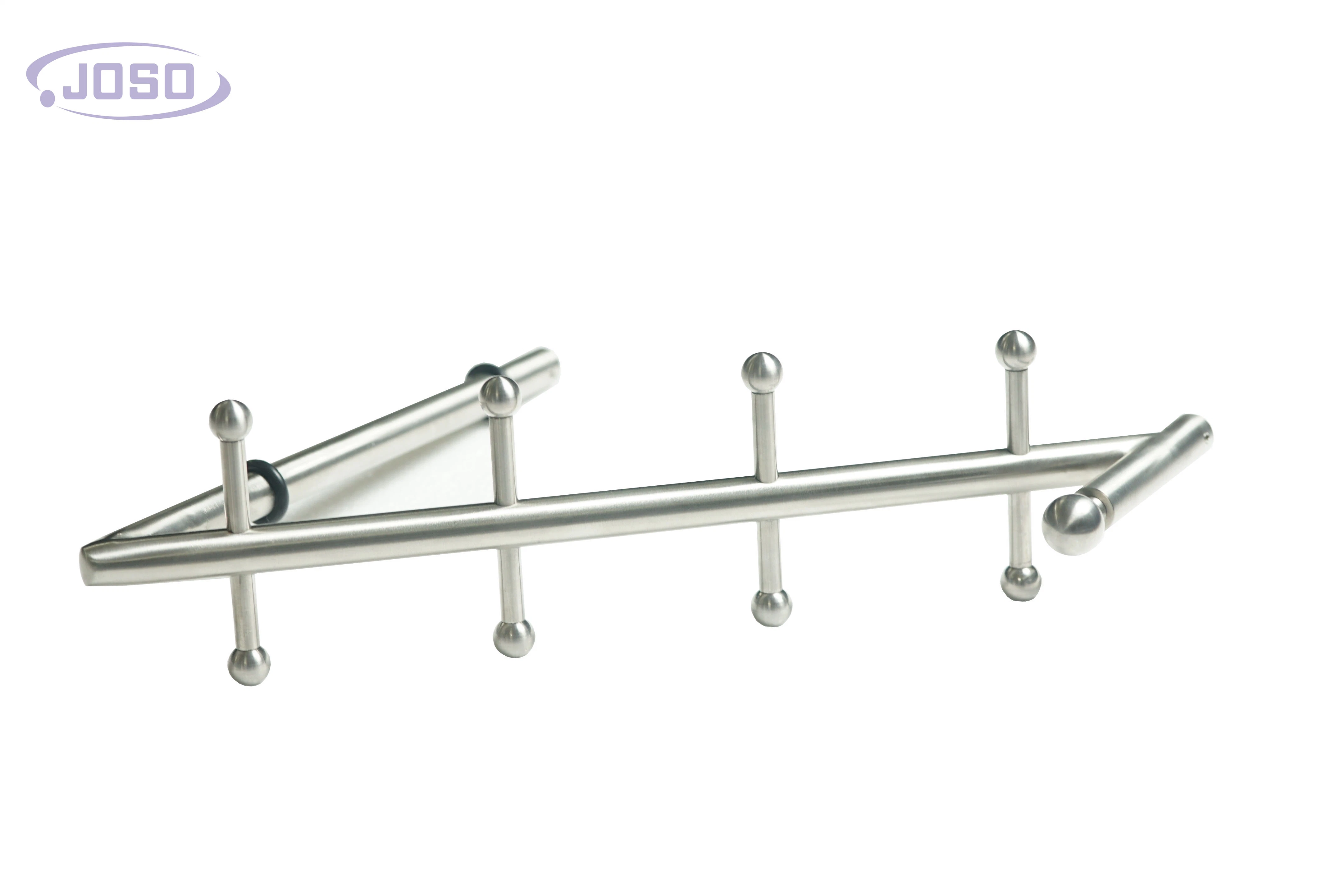 Bathroom Accessory Silver Stainless Steel 304 Satin Finish Bathroom Towel Shelf Towel Rack