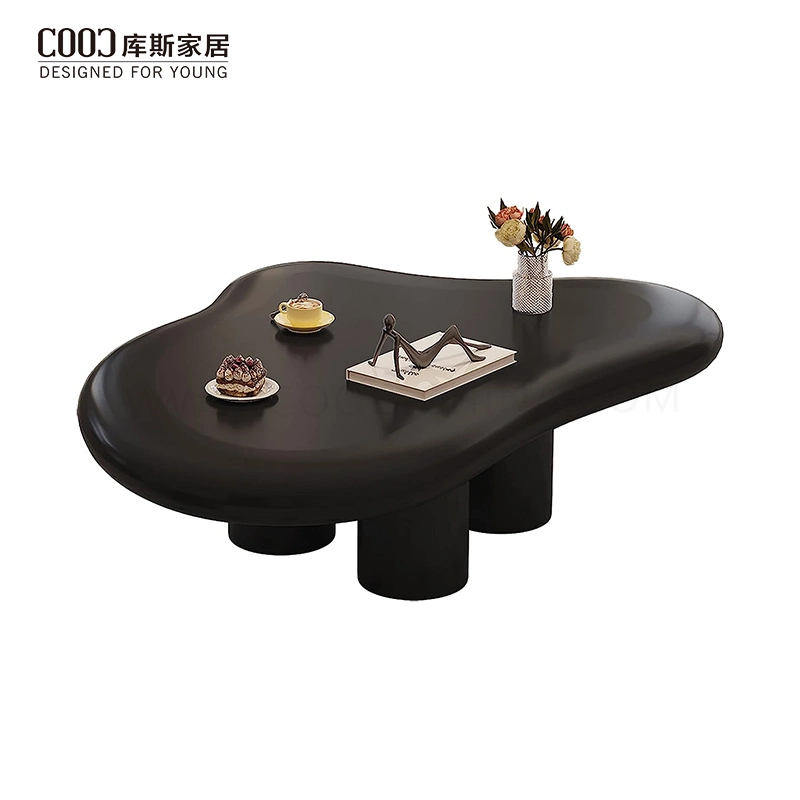 Modern Black Cloud Wood Coffee Table for Home Centre Tea Table for Living Room