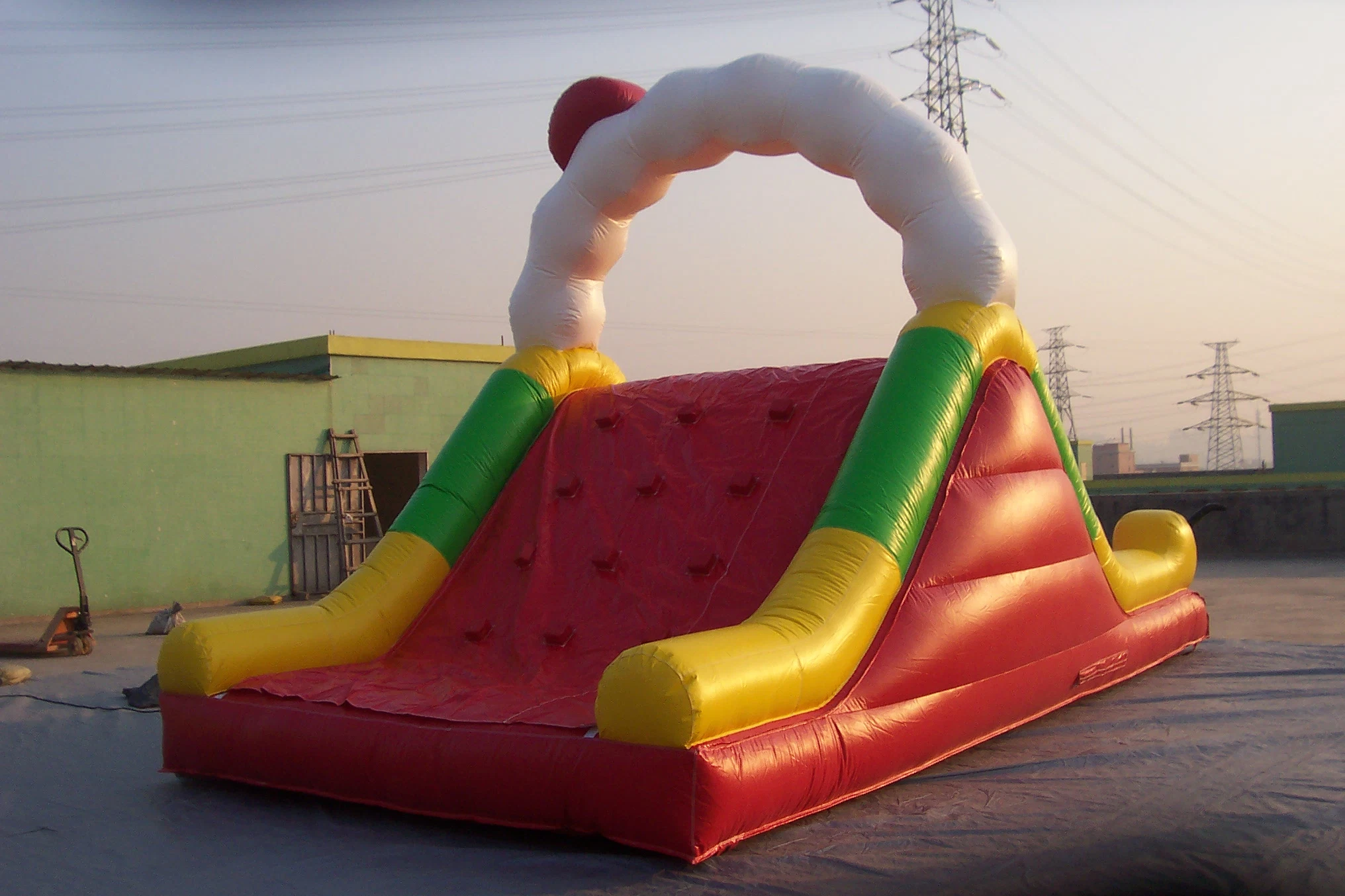 Outdoor Caterpillar Inflatable Slide with Climbing for Kids