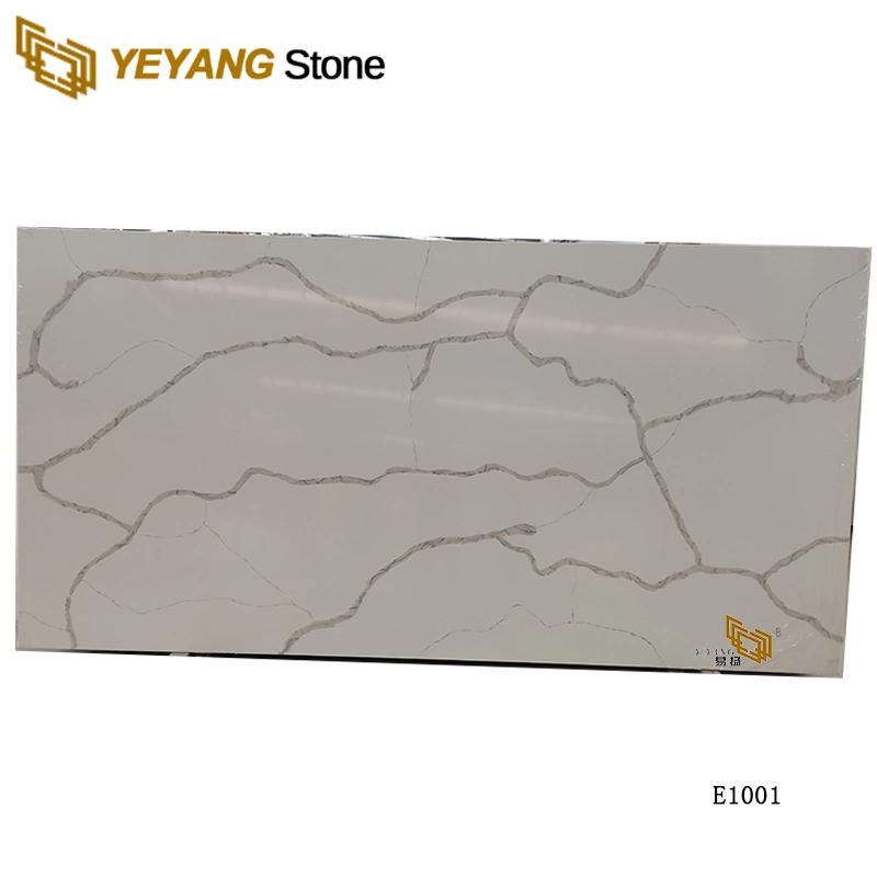 Quartz Countertops Quartz Kitchen Worktops White/Calacatta Quartz Slab Backsplash (E1001)