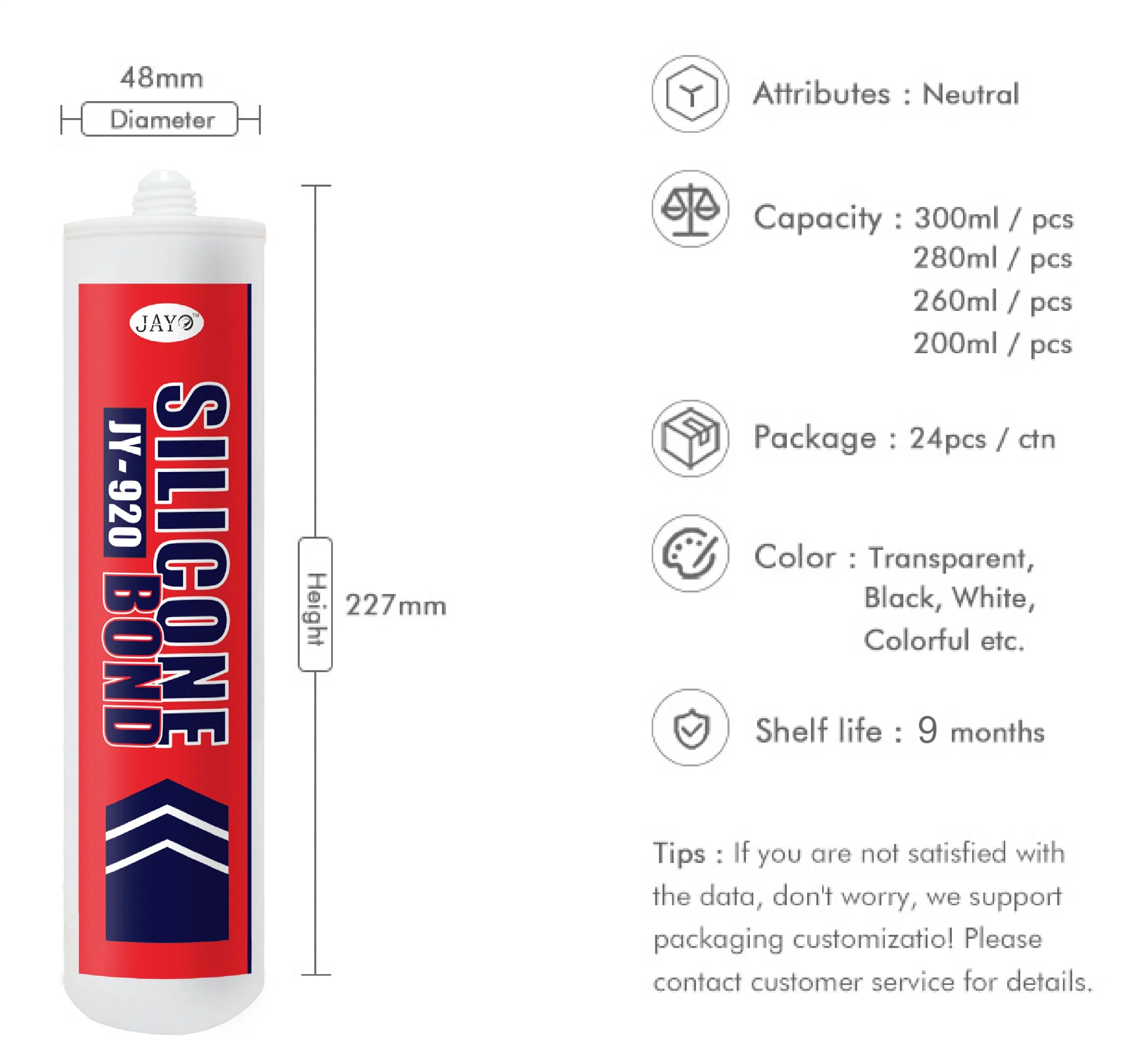 Non-Toxic L impermeable cura neutro sellante de silicona de alta capacidad de movimiento