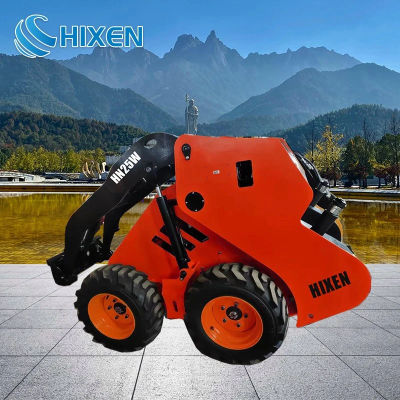 Mini-equipamento de construção fiável da China Mini-carregadora de direção deslizante compacta CE EPA Euro 5 - rodas de rastos pequenas - Mingo Micro - máquinas com carregador de rastos Preço barato para Venda