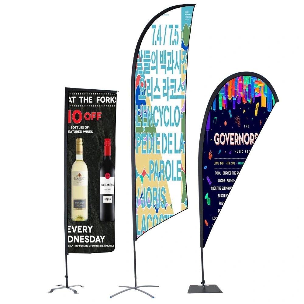 Custom Printed Beach Flags for Outdoor Event and Advertising