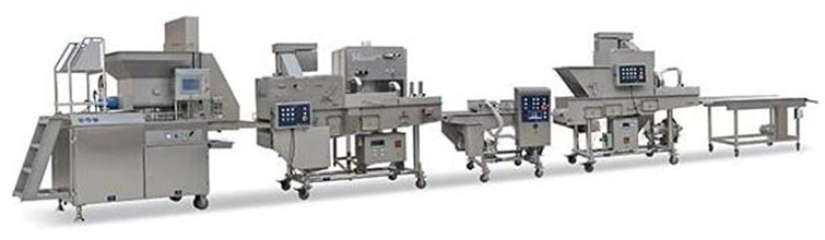 Automatic Fish Patty Forming Machine Food Processing Chicken Nuggets Production Line