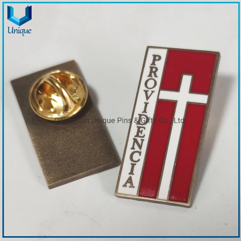 Wholesale Lapel Pin Factory, Customize Antique Copper Hard Enamel Lapel Pin Badge, Company Logo Metal Brooch