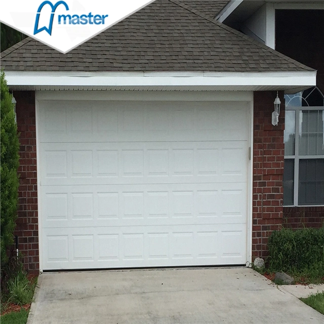 Double Classic Commercial PU Foaming Overhead Garage Doors with Windows