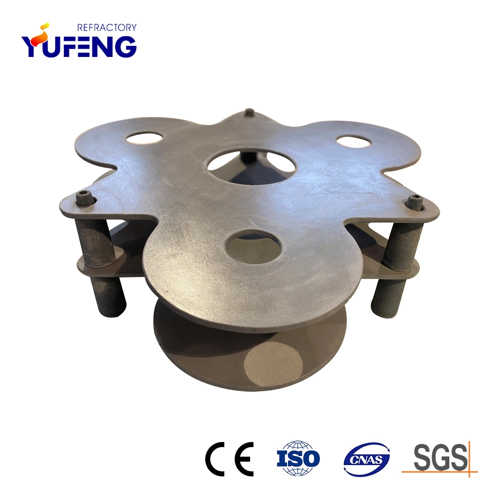 Firing Electronical Components Nitride Bonded Silicon Carbide Kiln Furniture Tableware Shelves