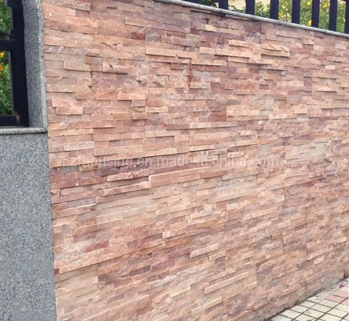 Popular Building Material Pink Natural Culture Stone Zf-Sw-003