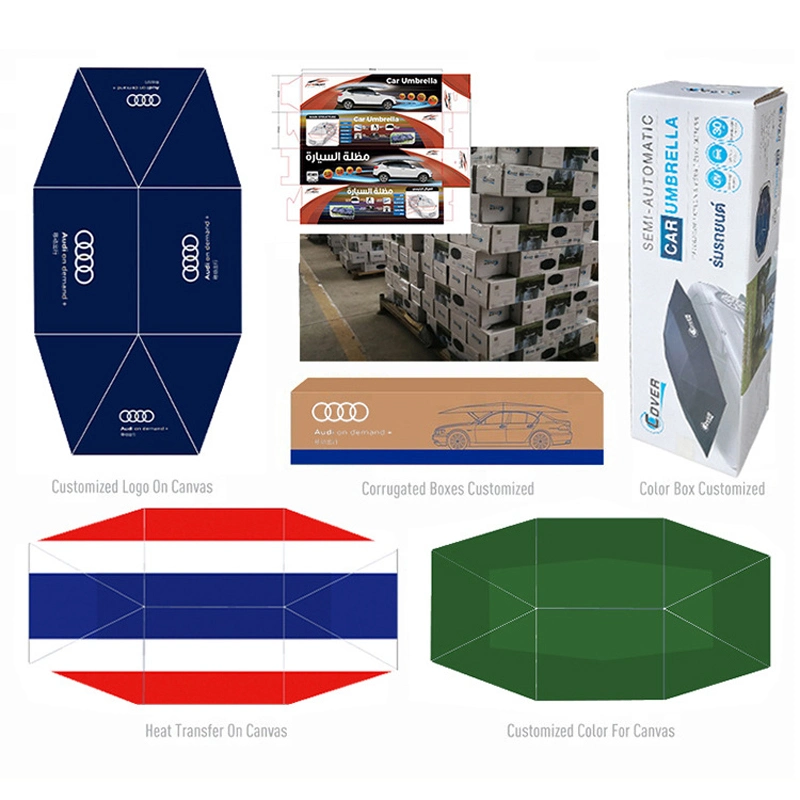 Зонтик//тени Полуавтоматическая Car крышку с пультом ДУ/ручное управление быстро/быстро открыть для открытая стоянка