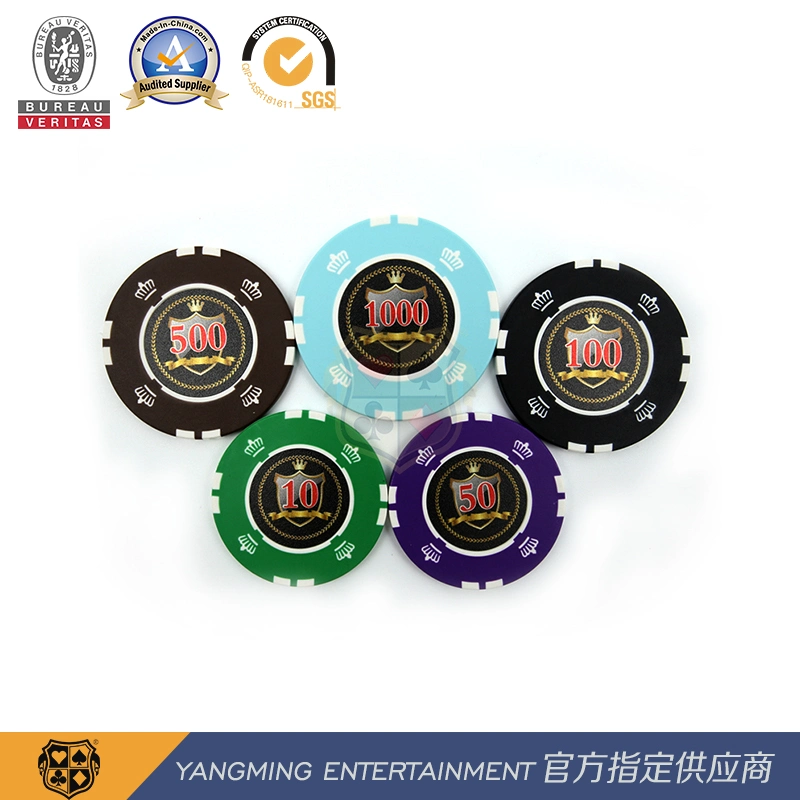 American Premium Design Iron Core Clay Crown Poker Casino Chip Coin Set Ym-Sghg002