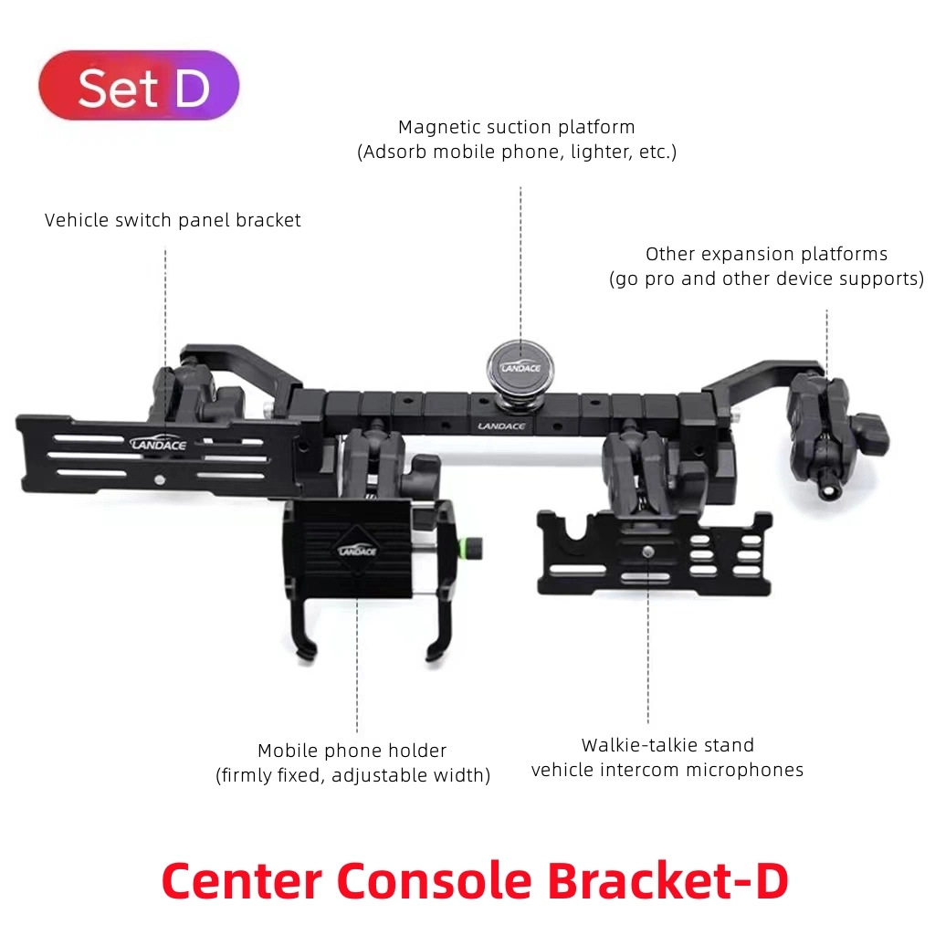 Support de console centrale de l'angle souple Multi-Mount DASH Support téléphone