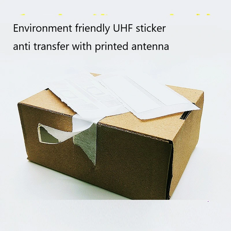 Anti-Counterfeiting Breakable Tamper Proof NFC RFID Label Stickers UHF Long Range Reading Thermal Printable White Label