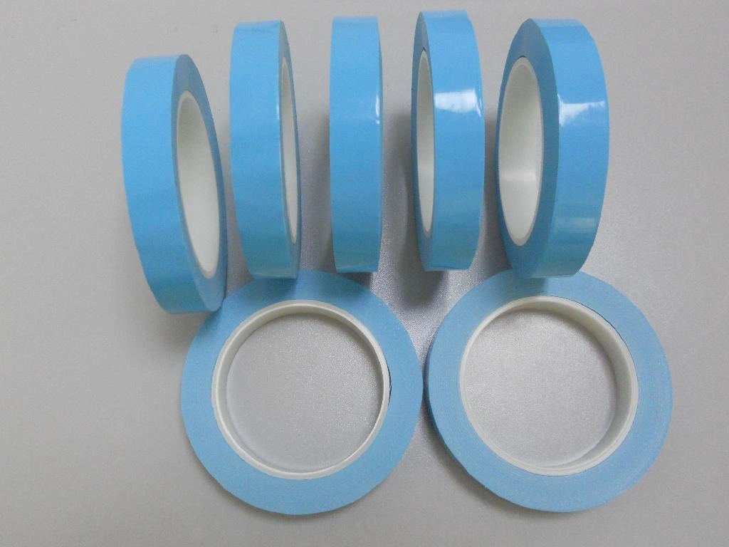 Blue Double Sided Fiberglass LED Light Conductive Adhesive Thermal Insulation Tape Roll