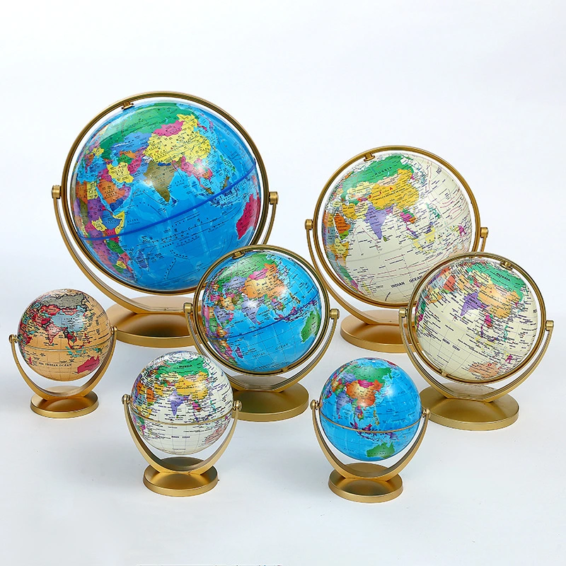 High-Precision Teaching Aids Illuminated Stand - 13 Inch Tall World Globe