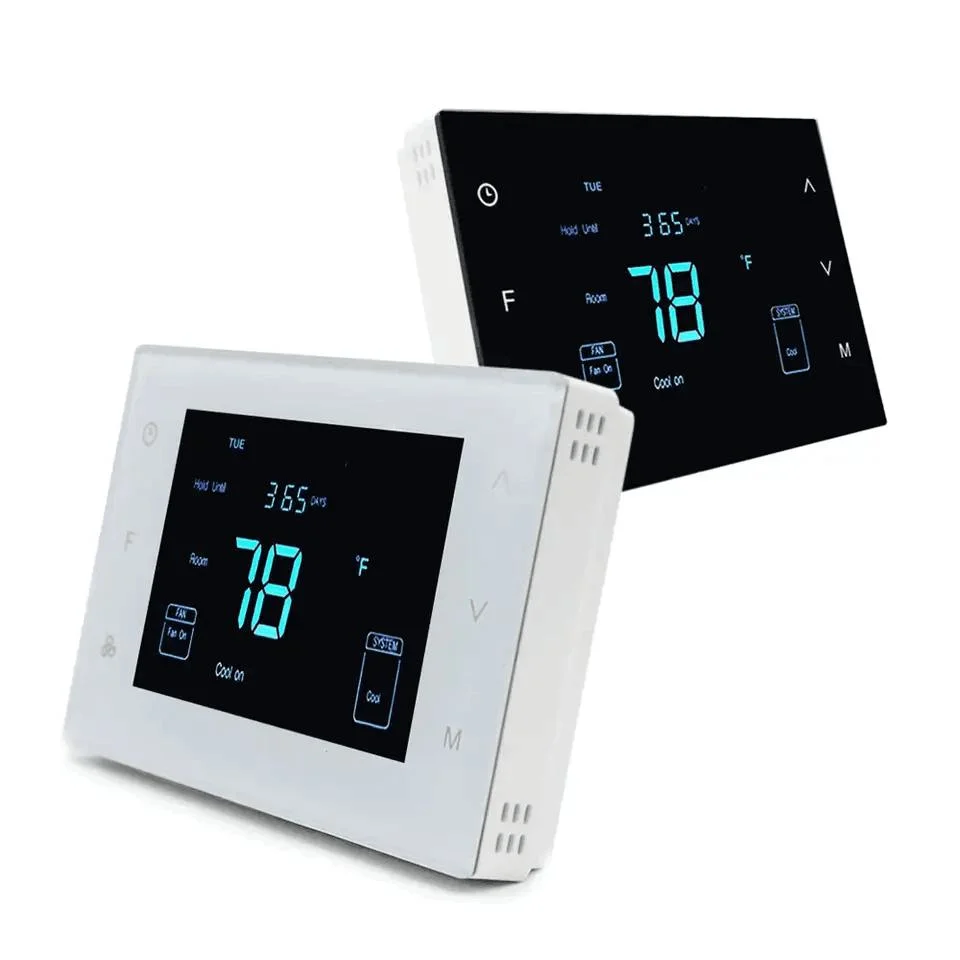 LCD Touch Screen Multi-Stage Thermostat Heat Pump System for Room