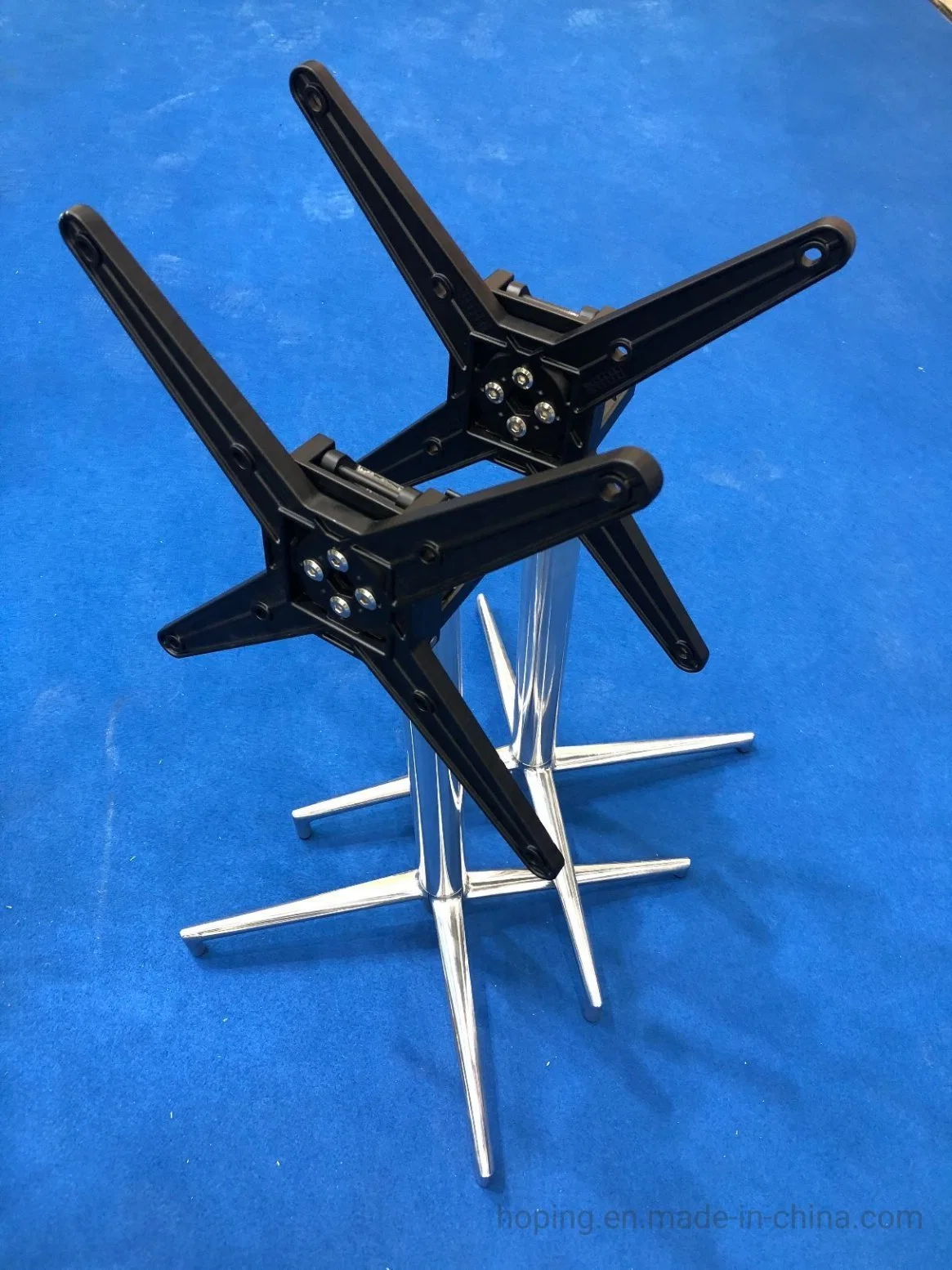 Modern Polished Cast Aluminum Table Base Folding Table Top Meetting Table Leg Metal Outdoor Restaurant Furniture Parts Office Table Base