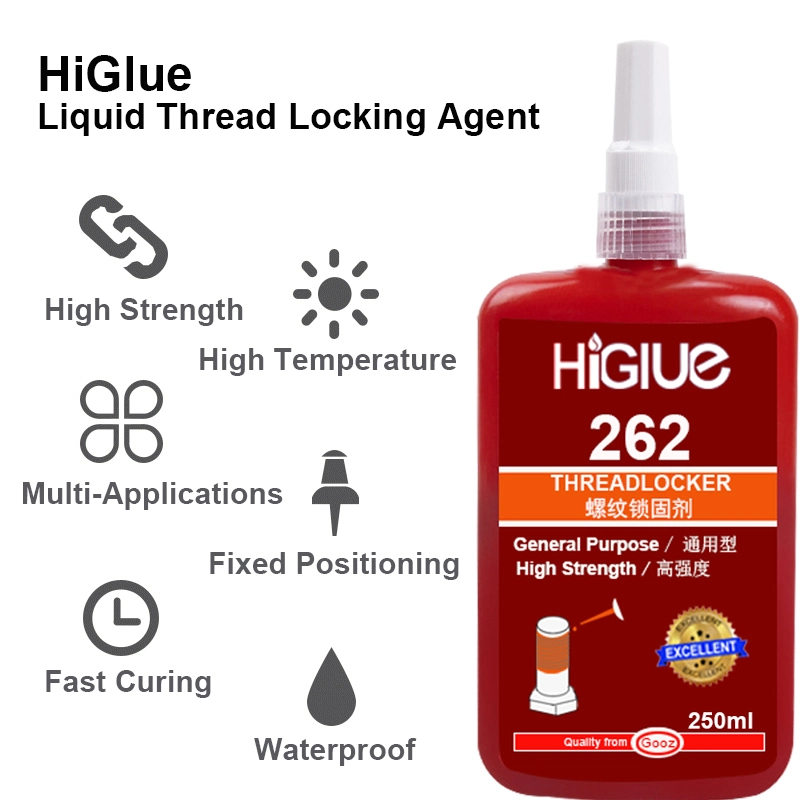 Higlue 262 Chemicals Resistance Permanent Thread Locker Anaerobic Metal Adhesive 10ml