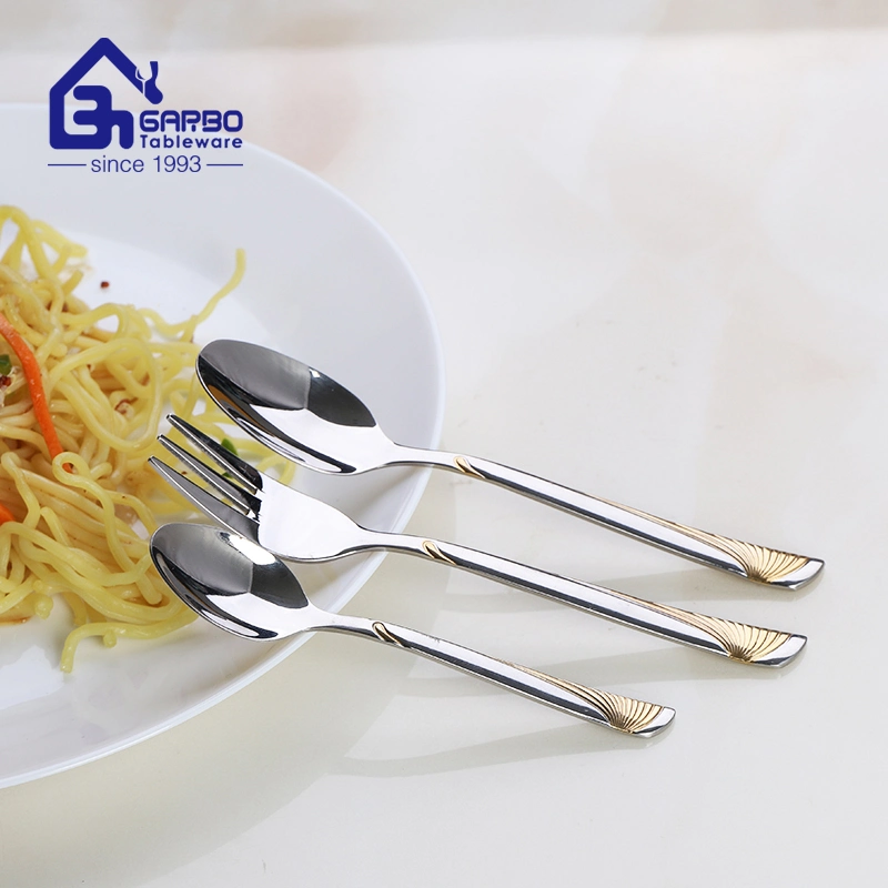 High quality/High cost performance  Mirror Polish Cutlery Sets Stainless Steel Spoons