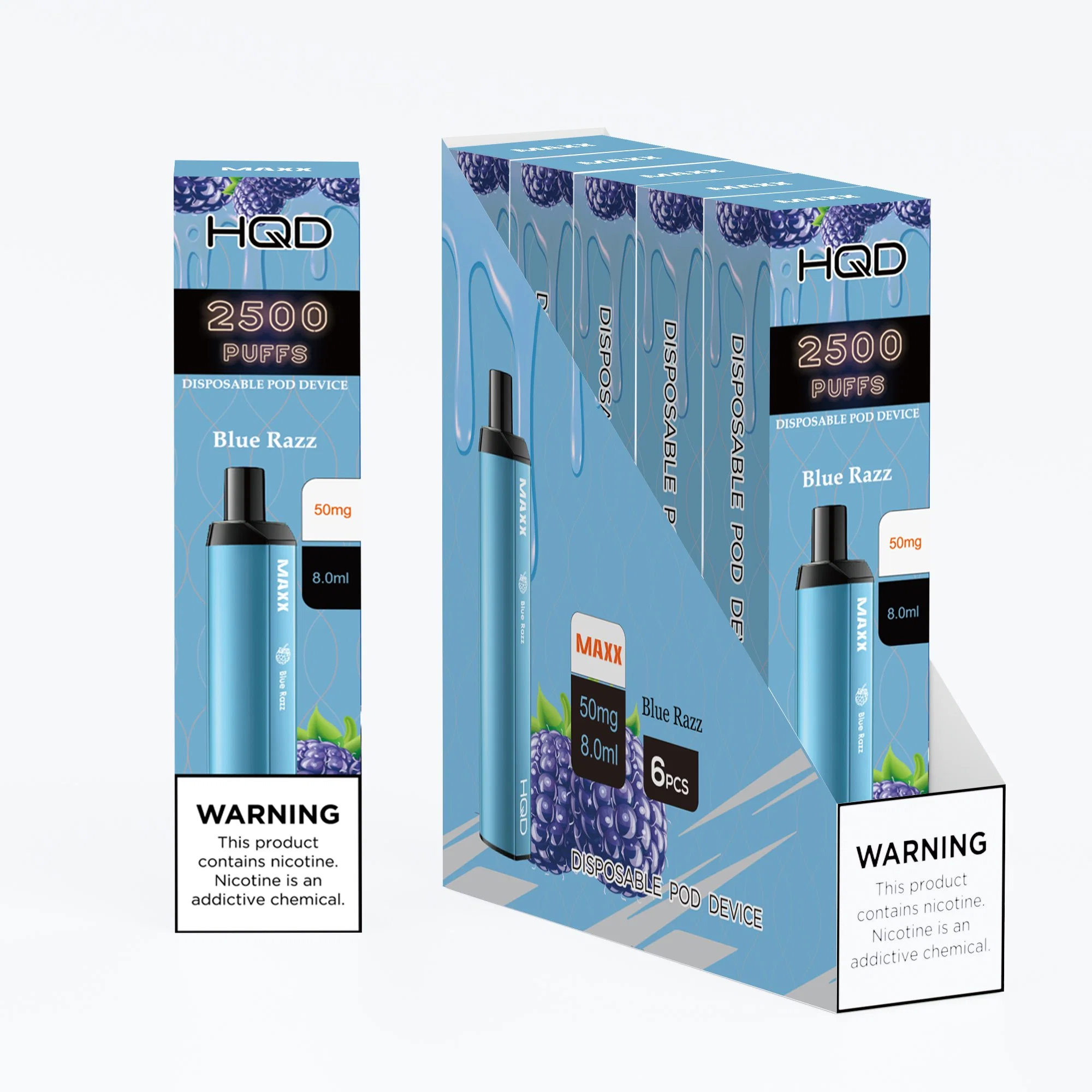 Hqd Wholesale Fumar 2500 inhalaciones Vape vaporizador eléctrico Pen Shenzhen E Cigarrillo electrónico