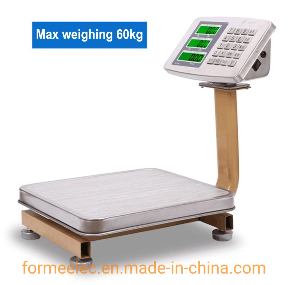 100 kg Balanza electrónica de 60 kg Precio escala informática digital Báscula de plataforma