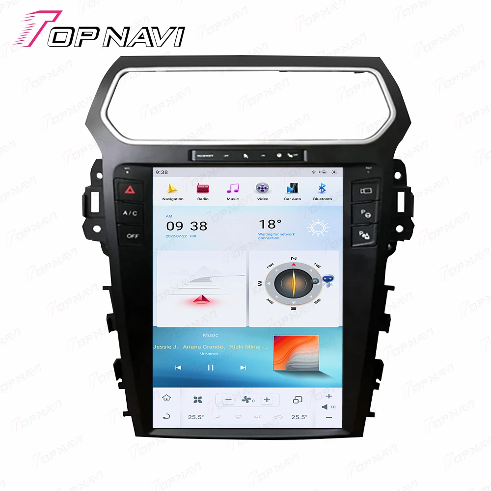 Android tactile plein écran vidéo électronique pour Ford Explorer 2011 2012 2013 2014 2015 2016 4+64GO GPS voiture caméra arrière sans fil View Multimedia Player