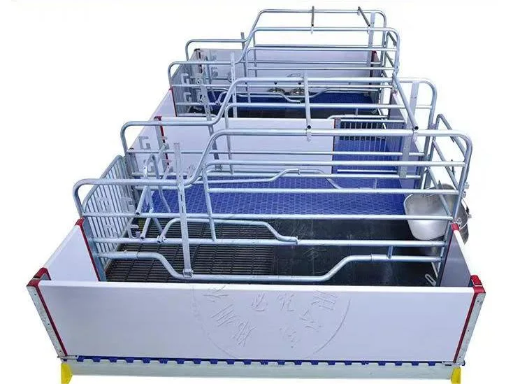 European-Style Sow Cage Farrowing Crates Pig Breeding and Nursing Crates with Feeders