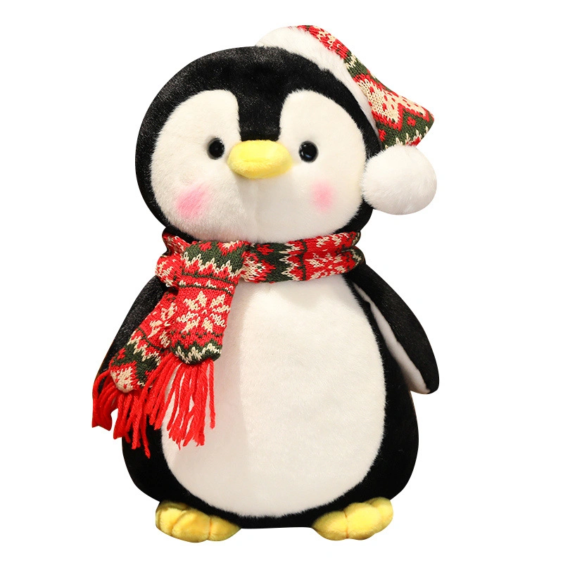 45cm Stuffed Animals Wholesale Trend Hot Selling Product Christmas Penguin Throw Pillow Decoration