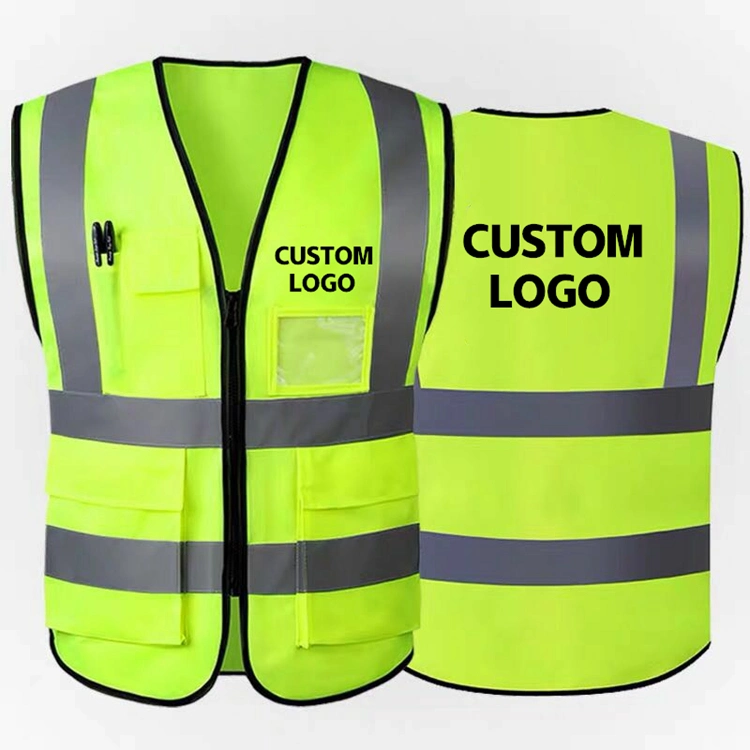 Roadway Safety Vest Clothing with Reflective Tape for Outdoor Use